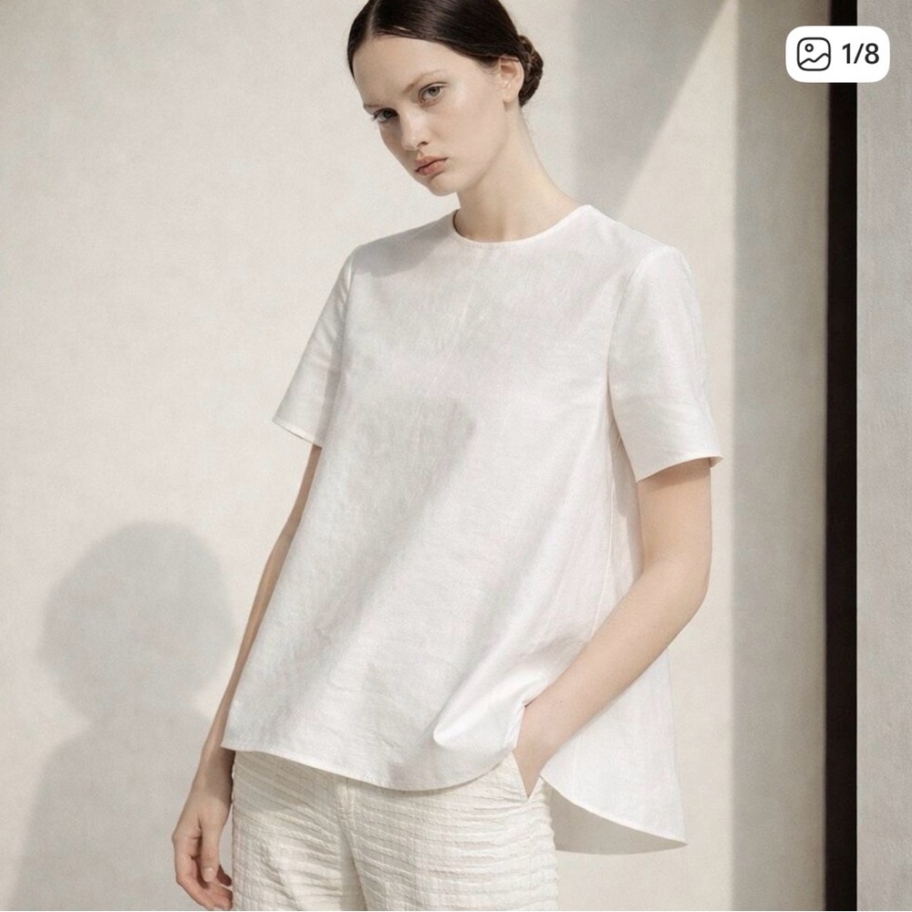 Co Collection A-Line Ribbed Short Sleeve Top Spring 2015 Collection
